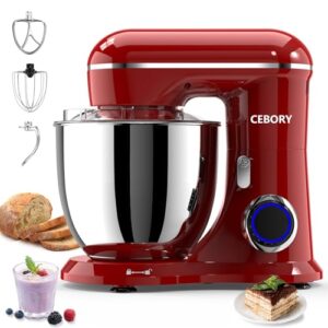 CEBORY 3-IN-1 Electric Stand Mixer 6.5QT Bowl