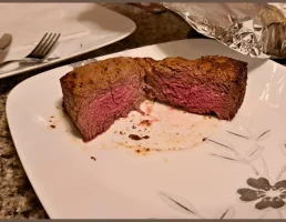 Reverse Seared Venison Steak
