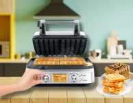 Showing The Best Waffle Makers on kitchen counter